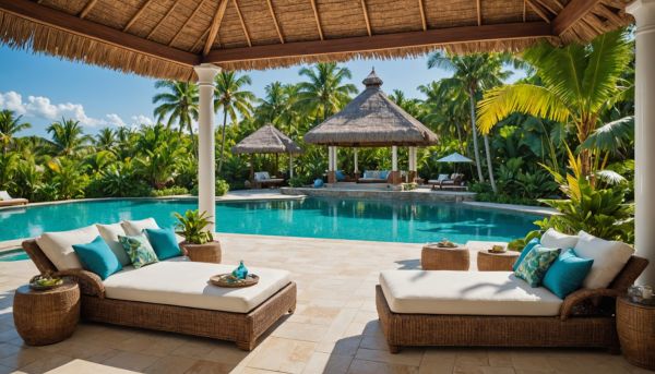 Trouver le pavillon idéal avec piscine tropicale ensoleillée